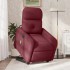 Sillón de masaje elevable eléctrico tela rojo
