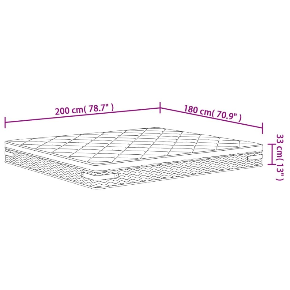 Colchón de muelles ensacados Medium Plus 140x200
