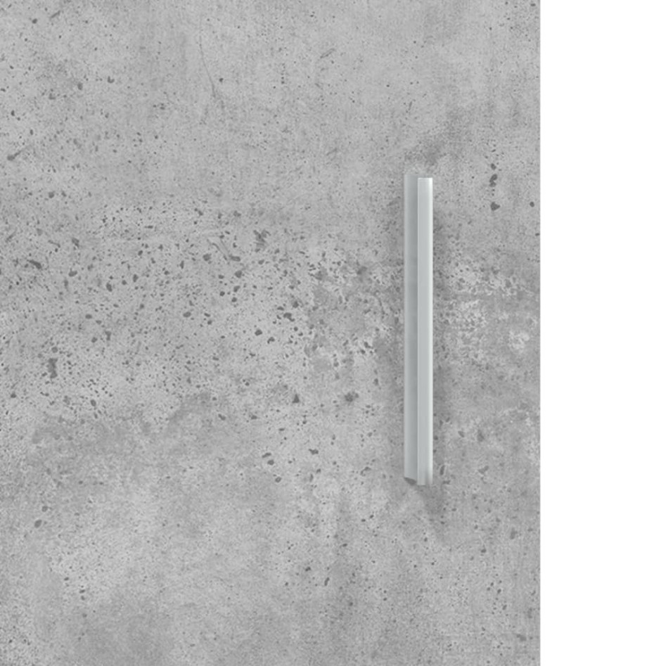 Soporte de acuario madera ingeniería gris hormigón 121x41x58