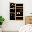 Espejo con joyero y luces LED para pared