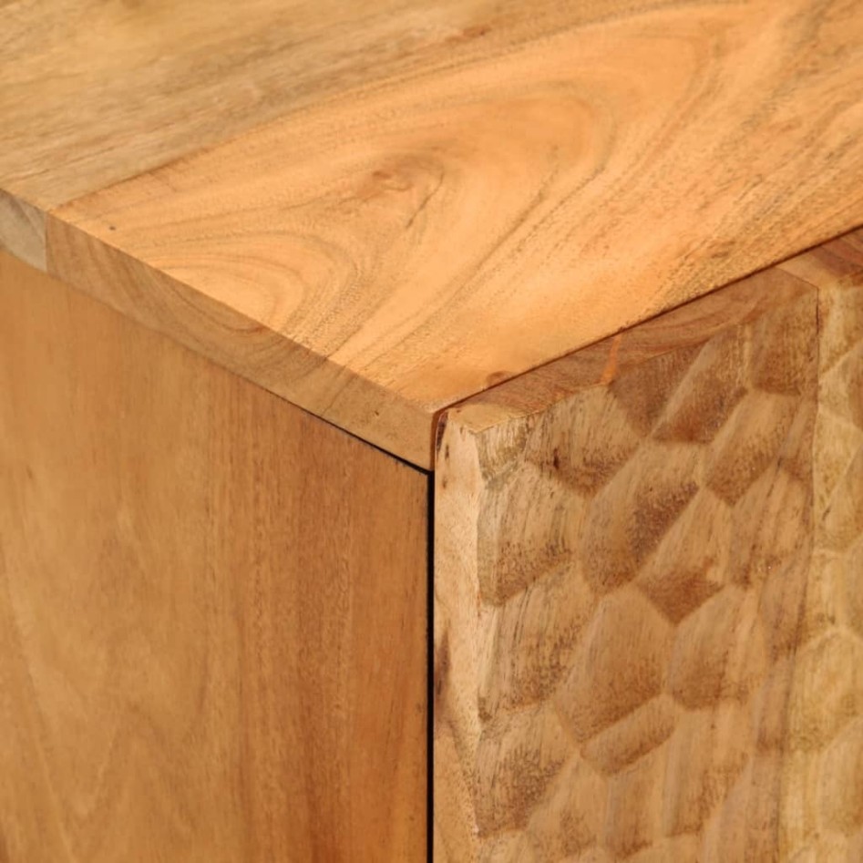 Conjunto de armarios de baño 5 piezas madera maciza de