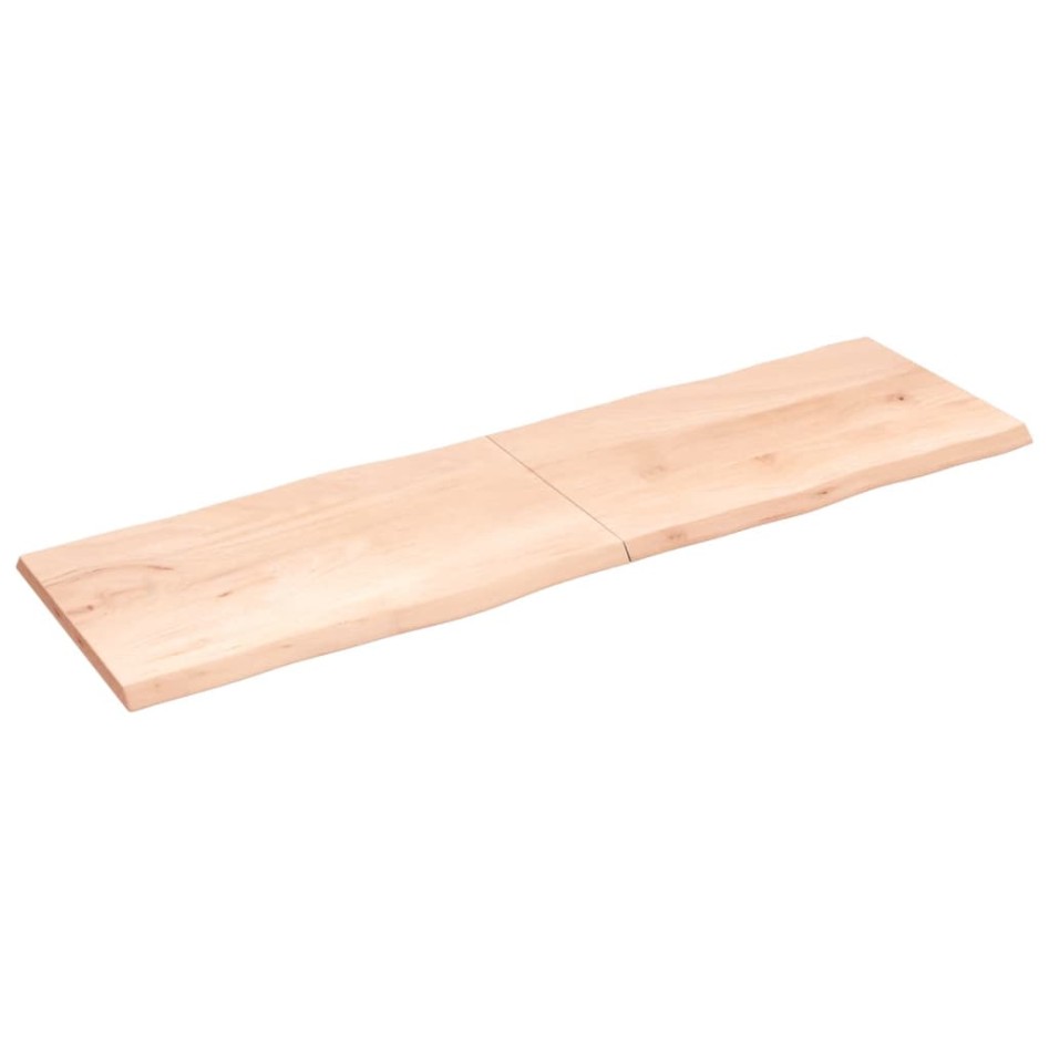 Tablero de mesa madera maciza borde natural 200x60x(2-4)