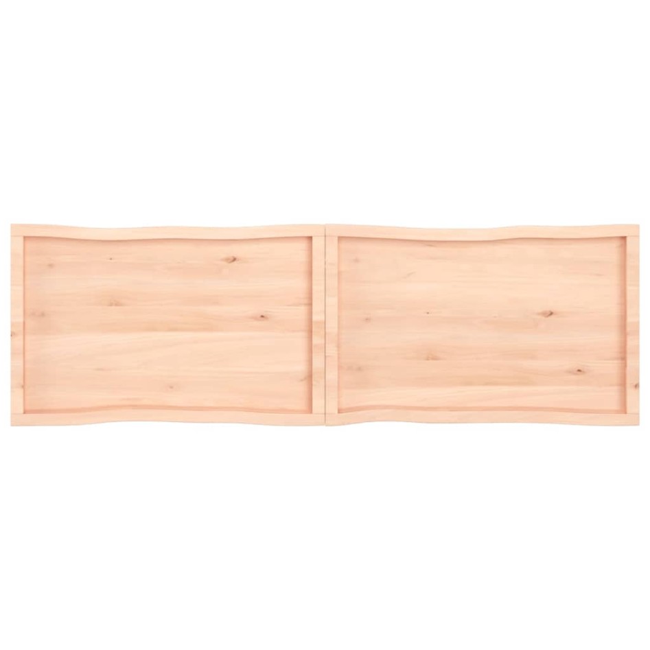 Tablero de mesa madera maciza borde natural 200x60x(2-4)
