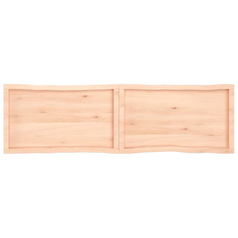 Tablero de mesa madera maciza borde natural 180x50x(2-6)