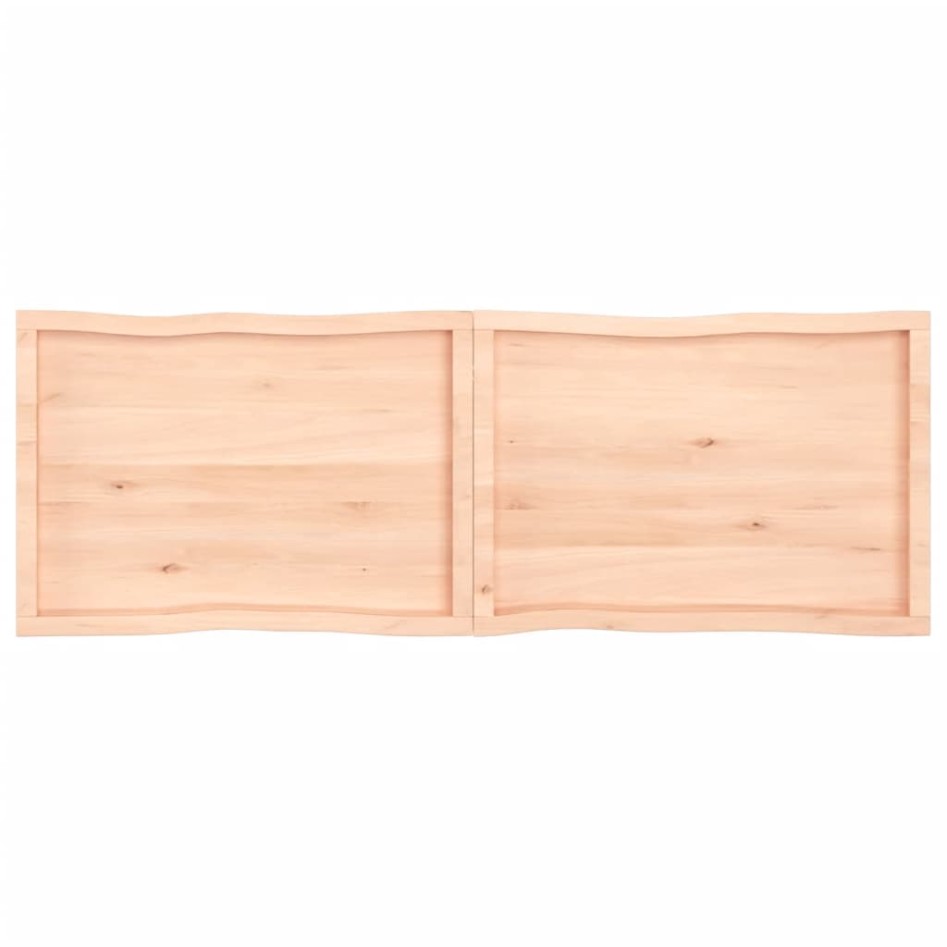 Tablero de mesa madera maciza borde natural 180x60x(2-6)