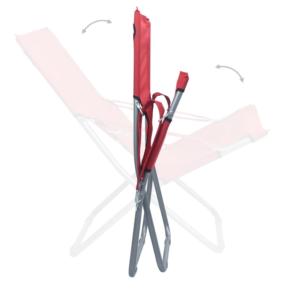 Sillas de playa plegables 2 unidades tela