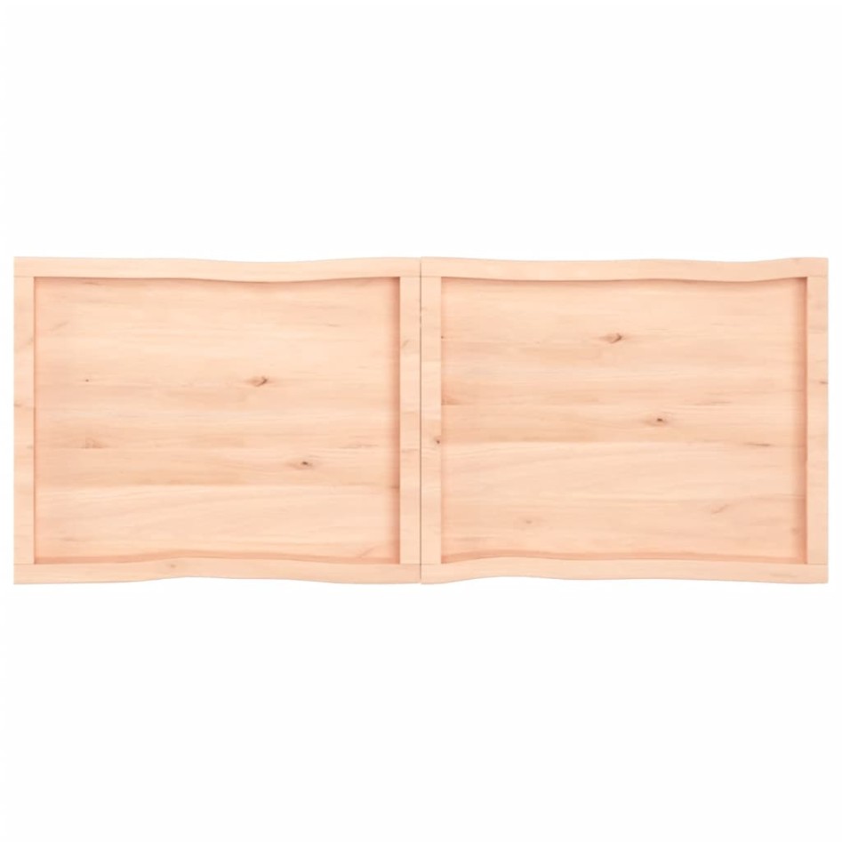 Tablero de mesa madera maciza borde natural 160x60x(2-6)