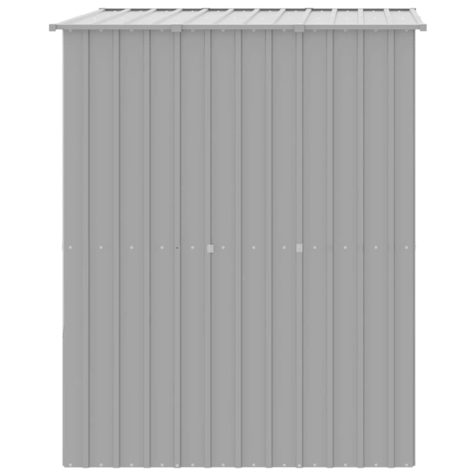 Caseta perros tejado acero galvanizado gris claro