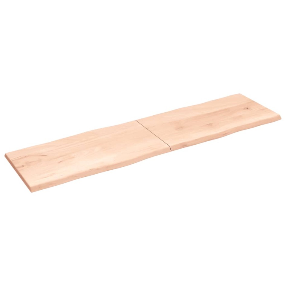 Tablero de mesa madera maciza borde natural 220x60x(2-4)