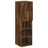 Muebles de TV de pared con luces LED 7 piezas roble