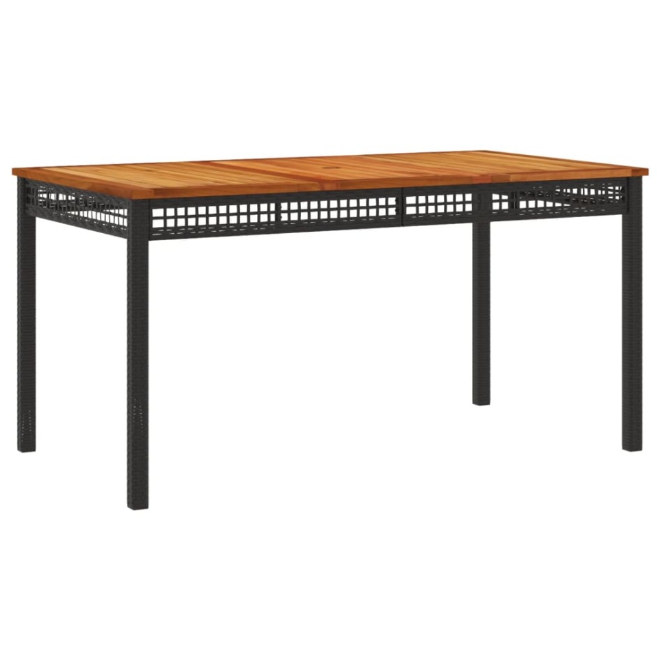 Set de muebles jardín 5 pzas con cojines ratán sintético