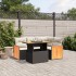 Set de muebles de jardín 5 pzas y cojines ratán sintético