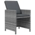 Set comedor jardín 7 pzas y cojines ratán sintético