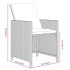 Set comedor jardín 7 pzas y cojines ratán sintético