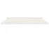 Toldo retráctil aluminio y tela color crema 4x3