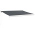 Toldo retráctil aluminio y tela gris antracita 3,5x2,5