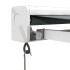 Toldo retráctil aluminio y tela gris antracita 3,5x2,5
