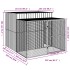 Caseta perros corral acero galvanizado gris claro
