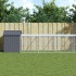 Jaula gallinas con corral acero galvanizado gris