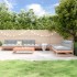Juego de muebles de jardín 6 pzas madera maciza abeto