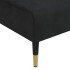 Sofá cama en forma de L terciopelo negro 271x140x70