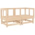 Juego de muebles de jardín 11 piezas madera maciza de