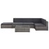 Set de muebles de jardín 6 pzas y cojines ratán sintético