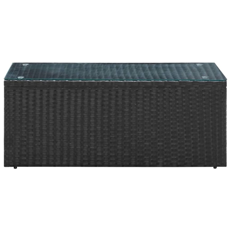 Set de muebles de jardín 4 pzas y cojines ratán sintético