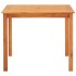 Set comedor de jardín 5 pzas y cojines madera maciza de