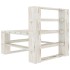 Juego de muebles de palets para jardín 6 piezas madera