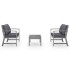 Muebles de jardín 3 pzas cojines madera maciza de acacia