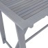 Mesa y sillas de bar de jardín 7 pzas gris madera maciza