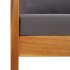 Muebles de jardín 4 piezas con cojines madera maciza de