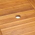 Conjunto de comedor de jardín 5 piezas madera maciza de