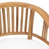 Set de comedor de jardín 3 pzas y cojines madera maciza de