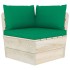 Muebles de jardín de palets 5 piezas y cojines madera de