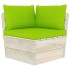 Muebles de jardín de palets 6 piezas y cojines madera de