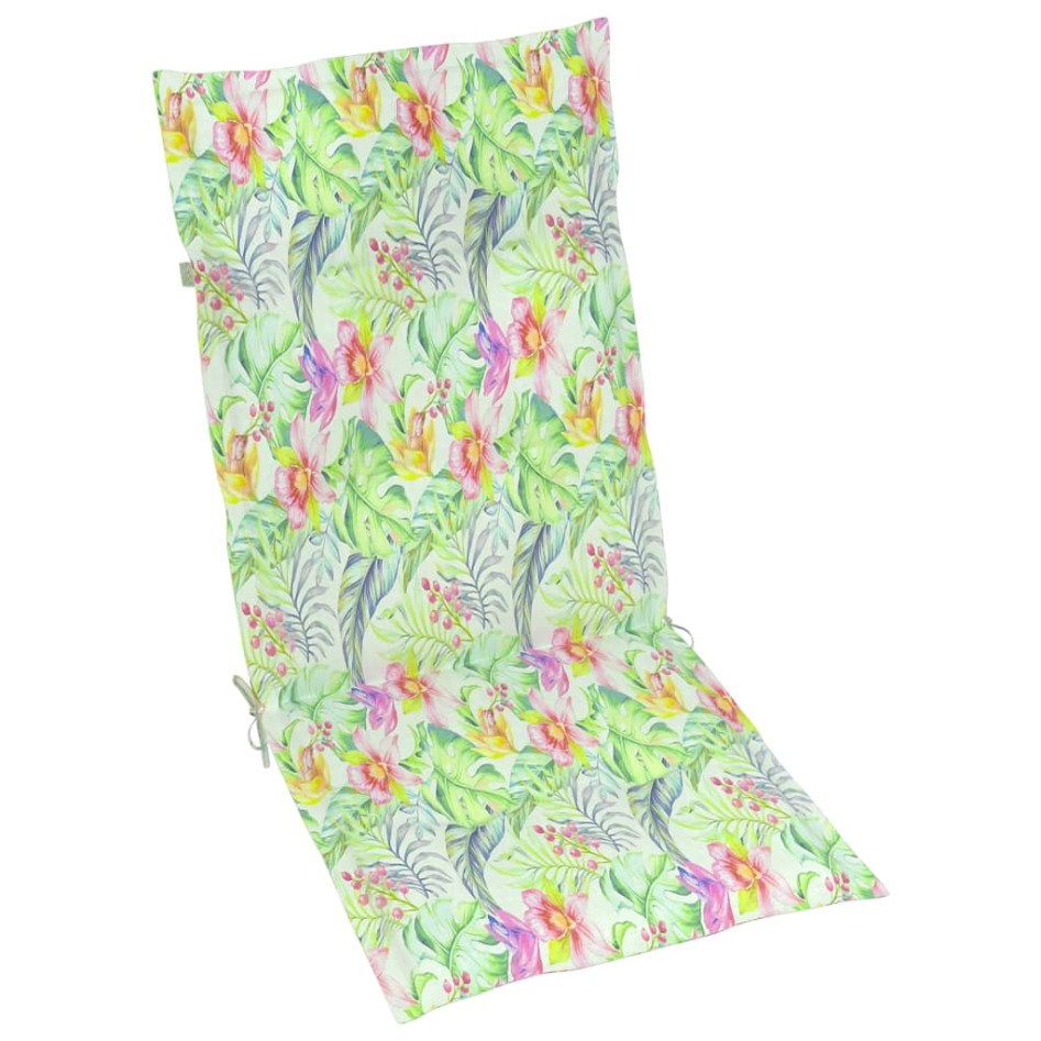 Sillas de jardín 4 uds madera de teca cojines estampado