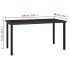 Conjunto de comedor de jardín 7 piezas ratán sintético