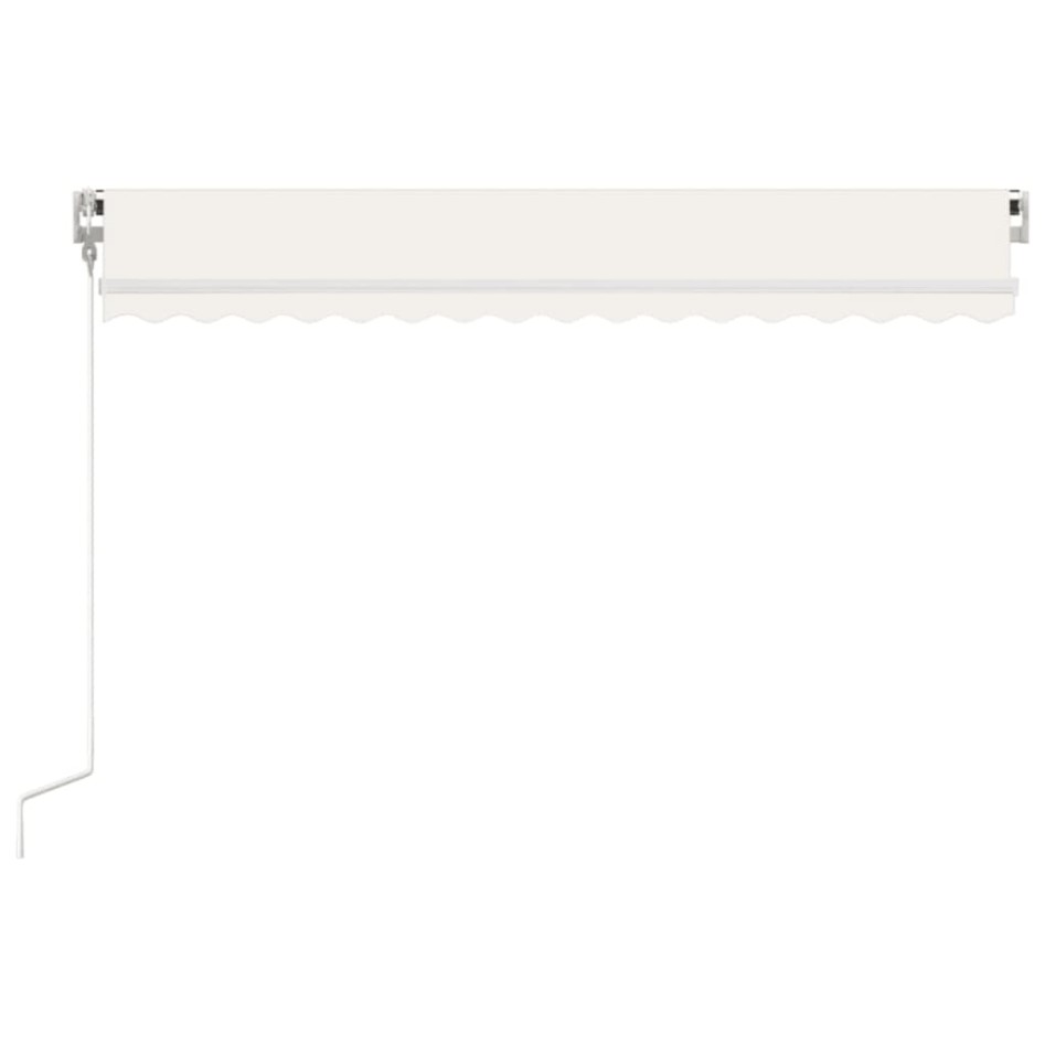 Toldo retráctil automático crema 450x350