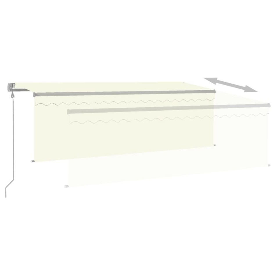 Toldo retráctil automático con persiana 4,5x3 m color