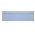 Toldo retráctil automático con persiana azul y blanco 5x3