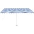 Toldo de pie automático azul y blanco 450x350