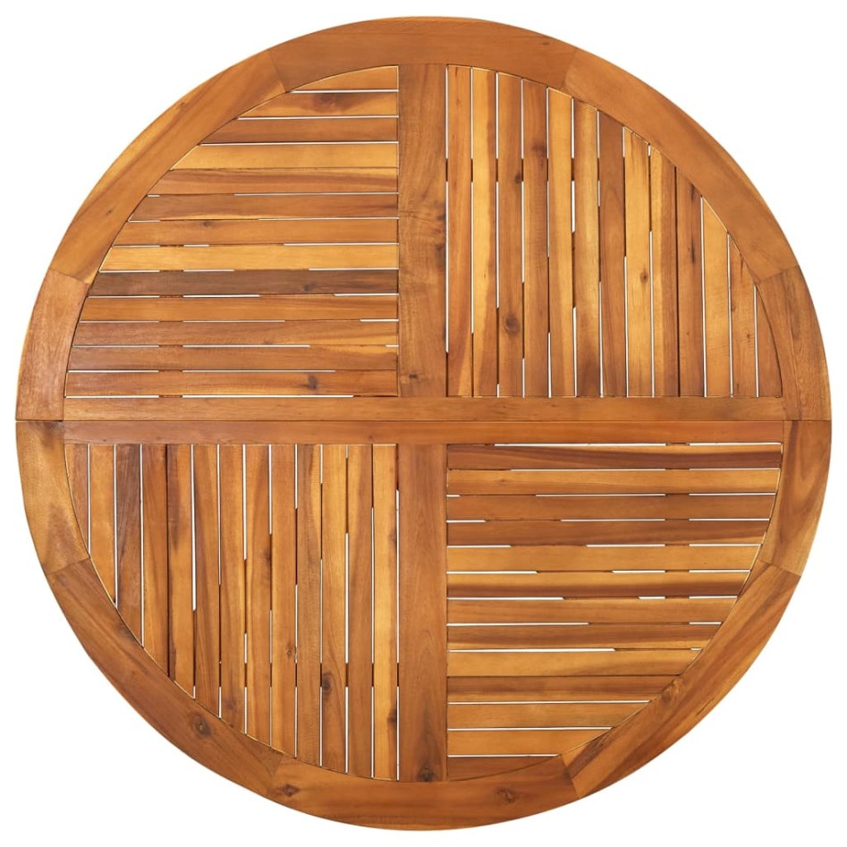 Juego de comedor para jardín 5 piezas gris