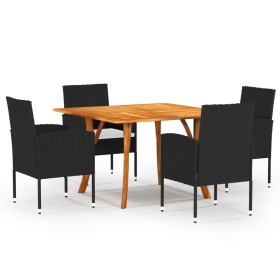 Juego de comedor para jardín de 5 piezas