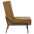 Silla de relajación de terciopelo marrón 65x79x87