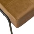 Silla de relajación de terciopelo marrón 65x79x87