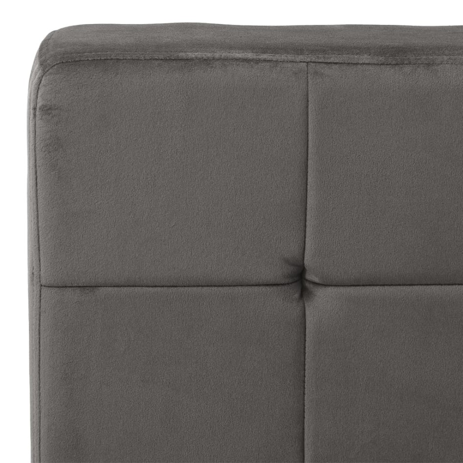 Silla de relajación de terciopelo gris oscuro 65x79x87