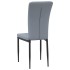 Sillas de comedor 4 unidades terciopelo gris
