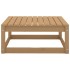 Muebles de jardín 9 pzas y cojines marrón miel madera